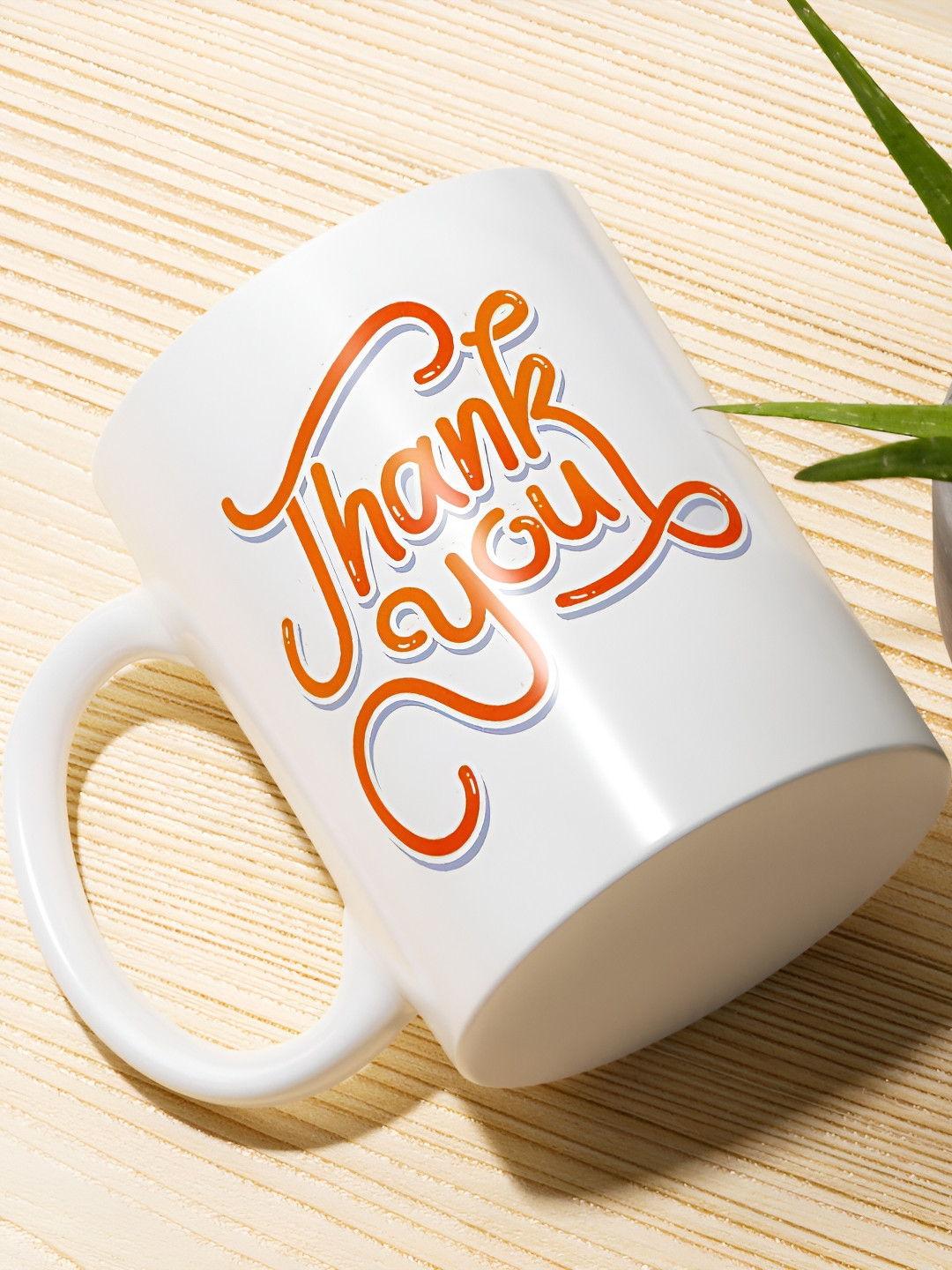 Gift4You 3D Royal Classy White Typography Ceramic Microwave Safe Cup-350ml