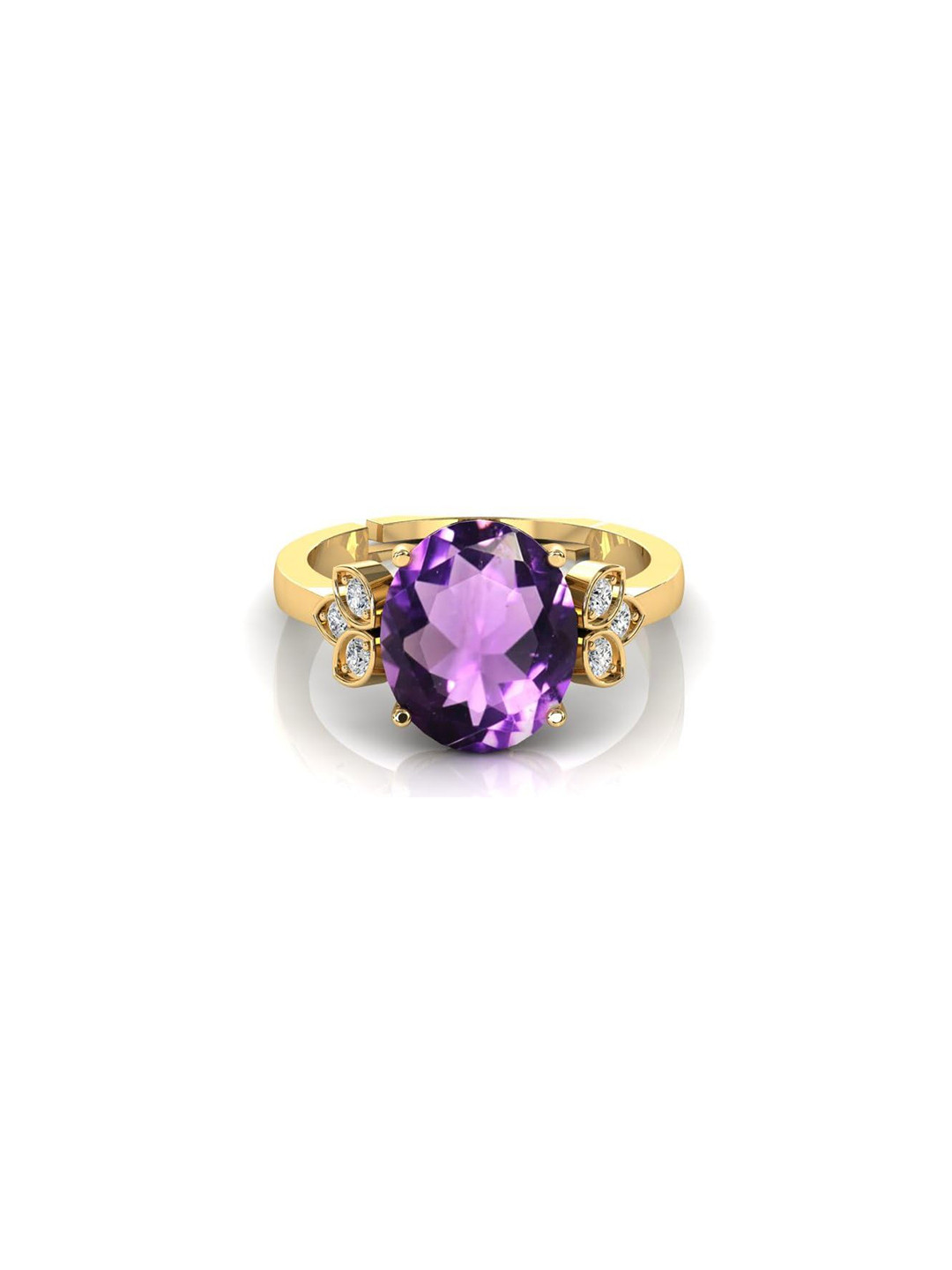 RRVGEM 8.5 Ratti Amethyst Finger Ring