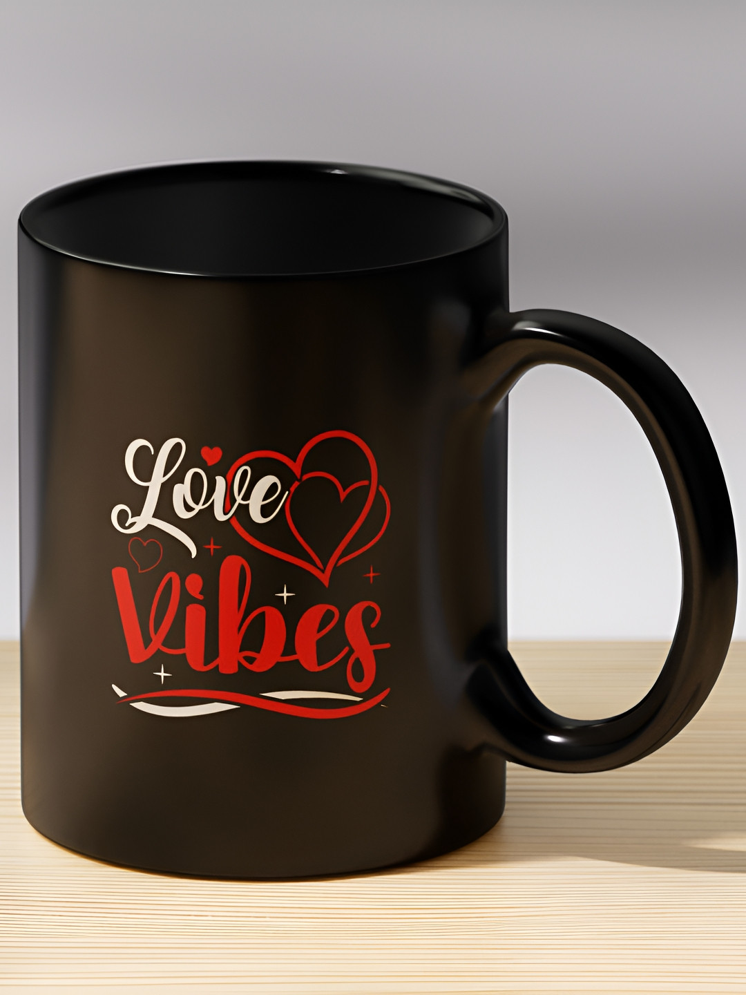 Gift4You Hoot Black Typography Ceramic Handmade Cup-320ml