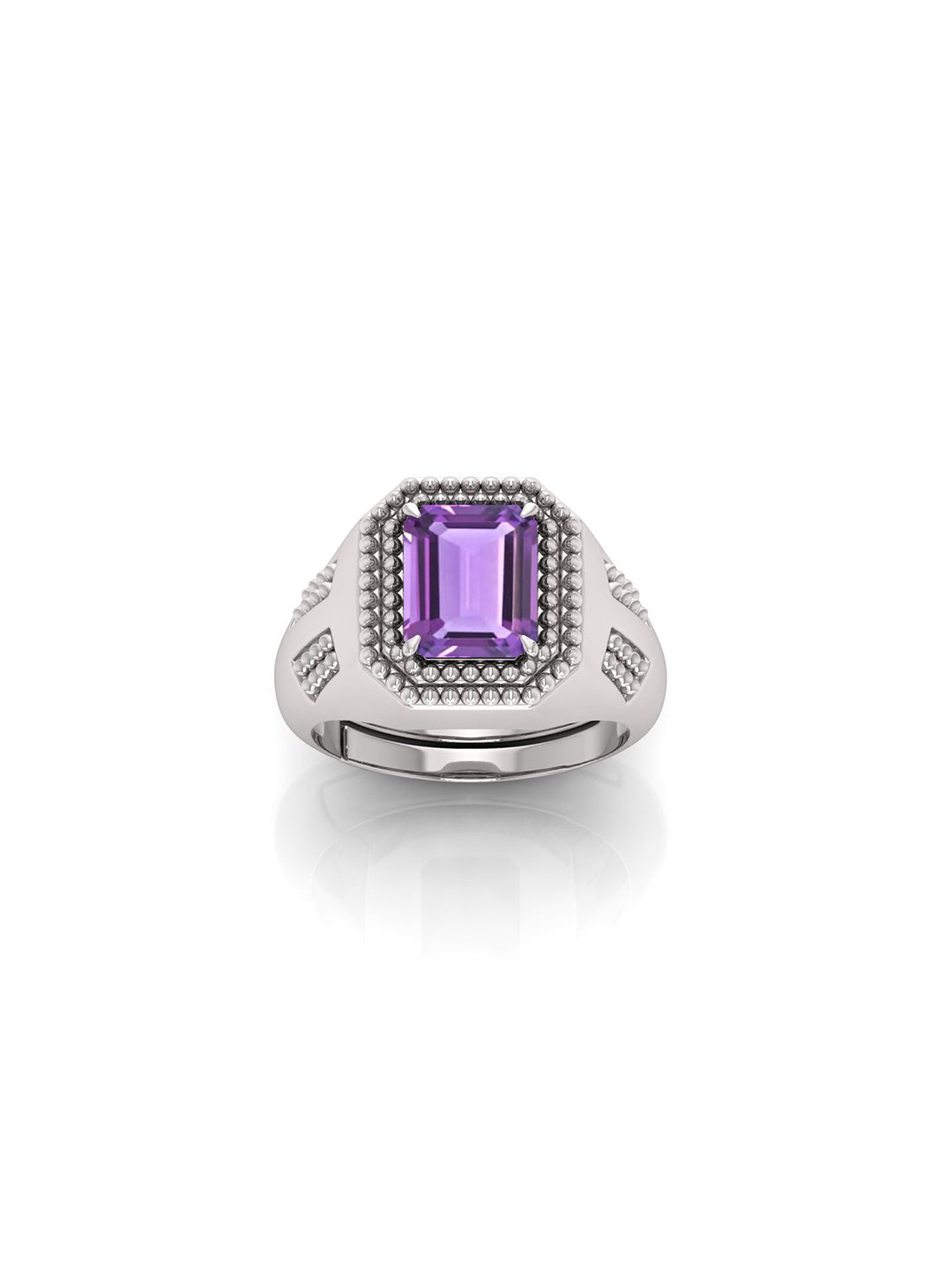 RRVGEM Purple Amethyst Ring