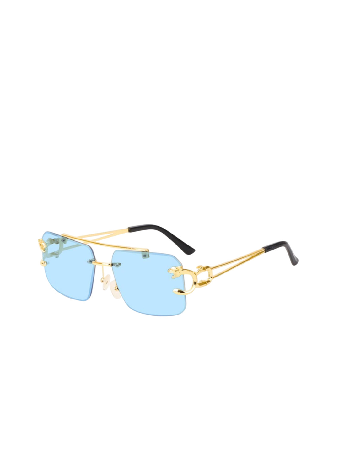 DEXENT COLLECTION Unisex Square Sunglasses With UV Protected Lens Lion Blue