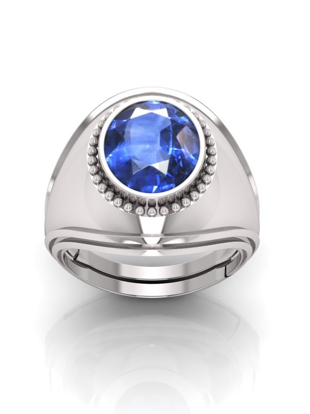 RRVGEM Blue Sapphire Ring 11.25 Ratti