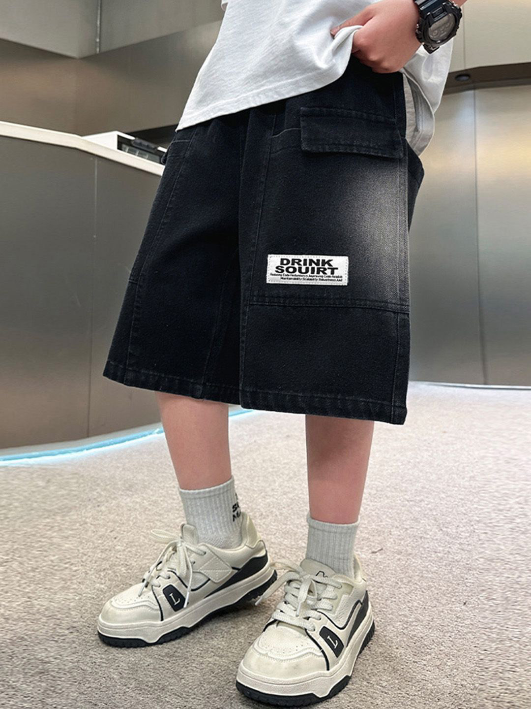 INCLUD Boys Loose Fit Bermuda Shorts