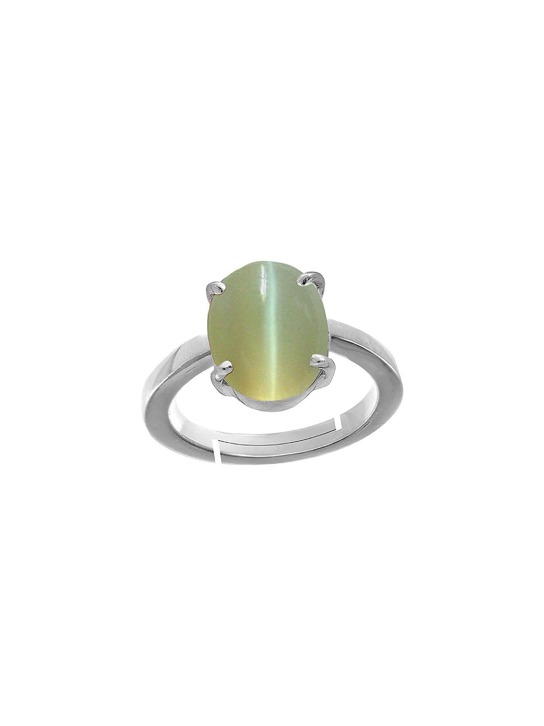 RRVGEM Cats Eye Gemstone Studded Adjustable Finger Ring