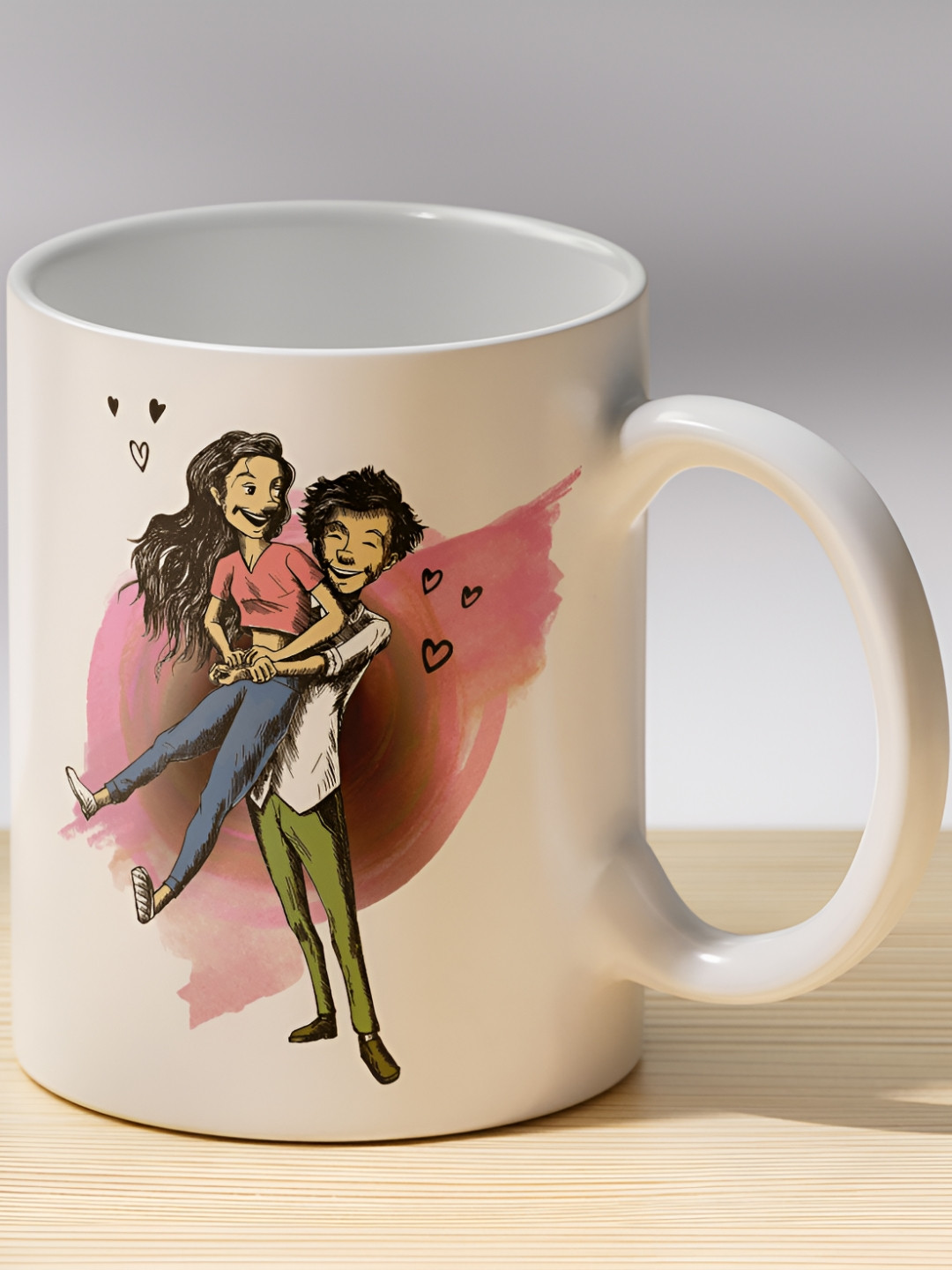 Gift4You Opalware Imperial Ricca Multicoloured Graphic Ceramic Handmade Cup-325ml