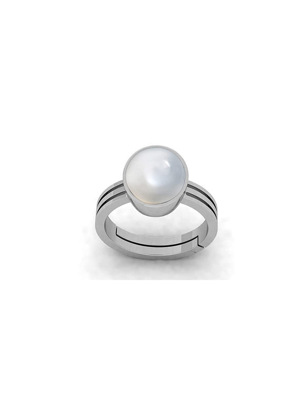 RRVGEM 5.00 Ratti South Sea Pearl Silver Plated Ring