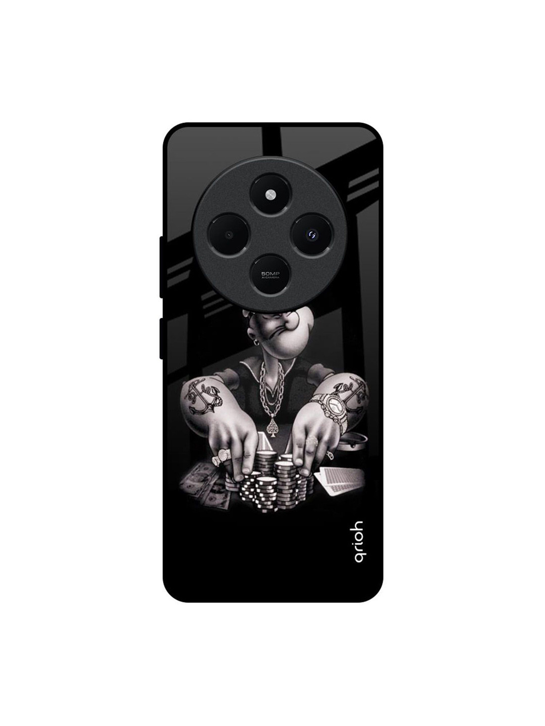 QRIOH Gambling Problem Printed Redmi 14C 5G Impact Resistant Back Case
