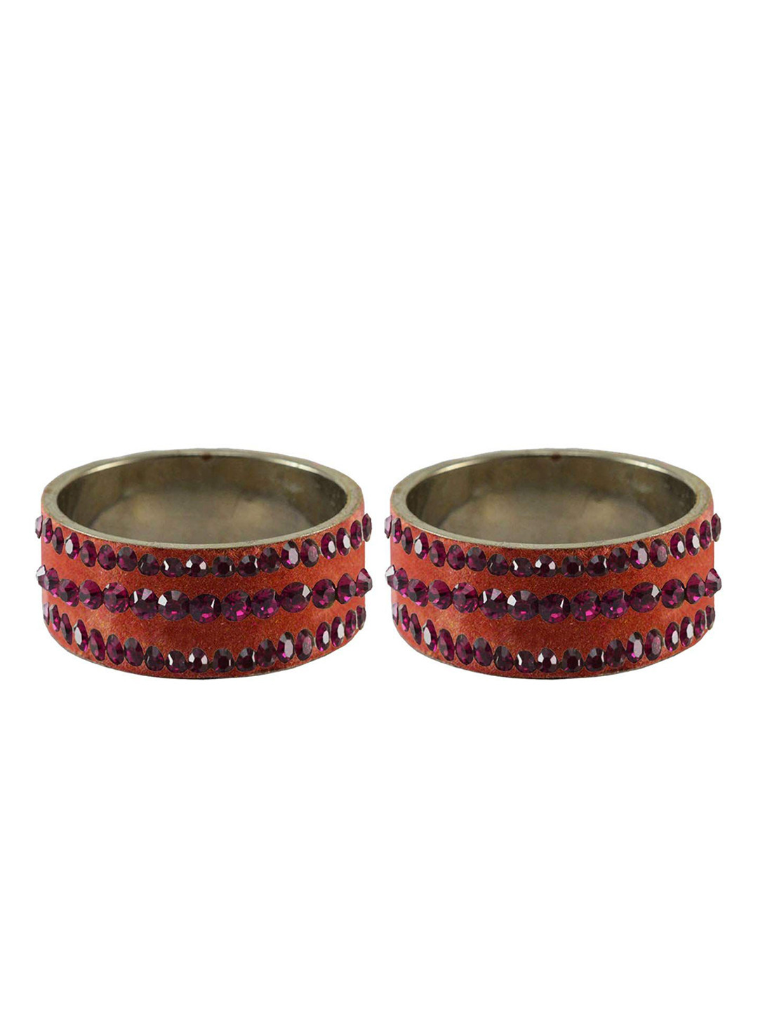 Vidhya Kangan Peach Brass Bangle