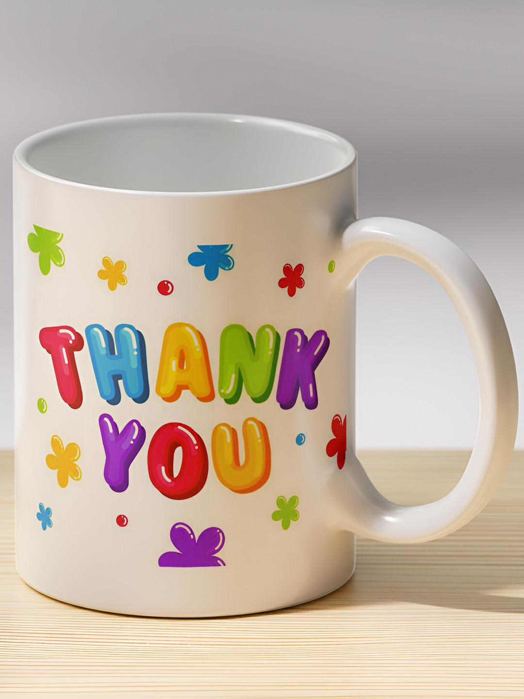 Gift4You Colbert Red Typography Ceramic Handmade Cup-350ml