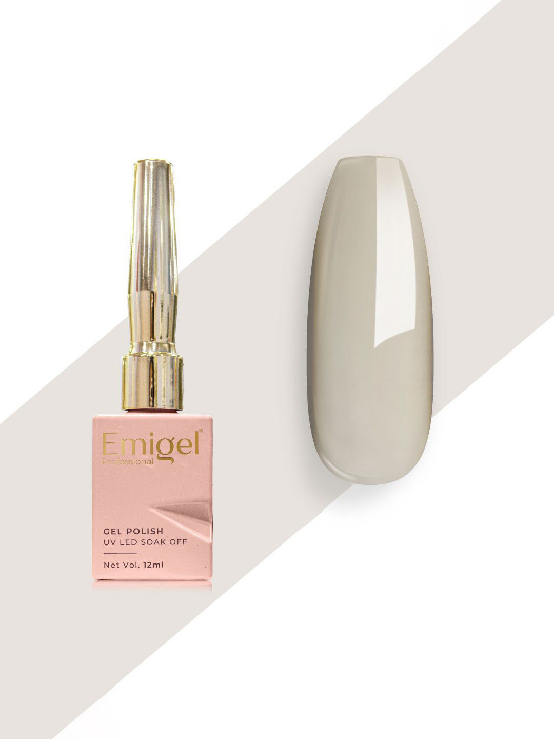 Emigel PROFESSIONAL UV Led Soak Off Gel Polish- 12 ml- Pastel Grey