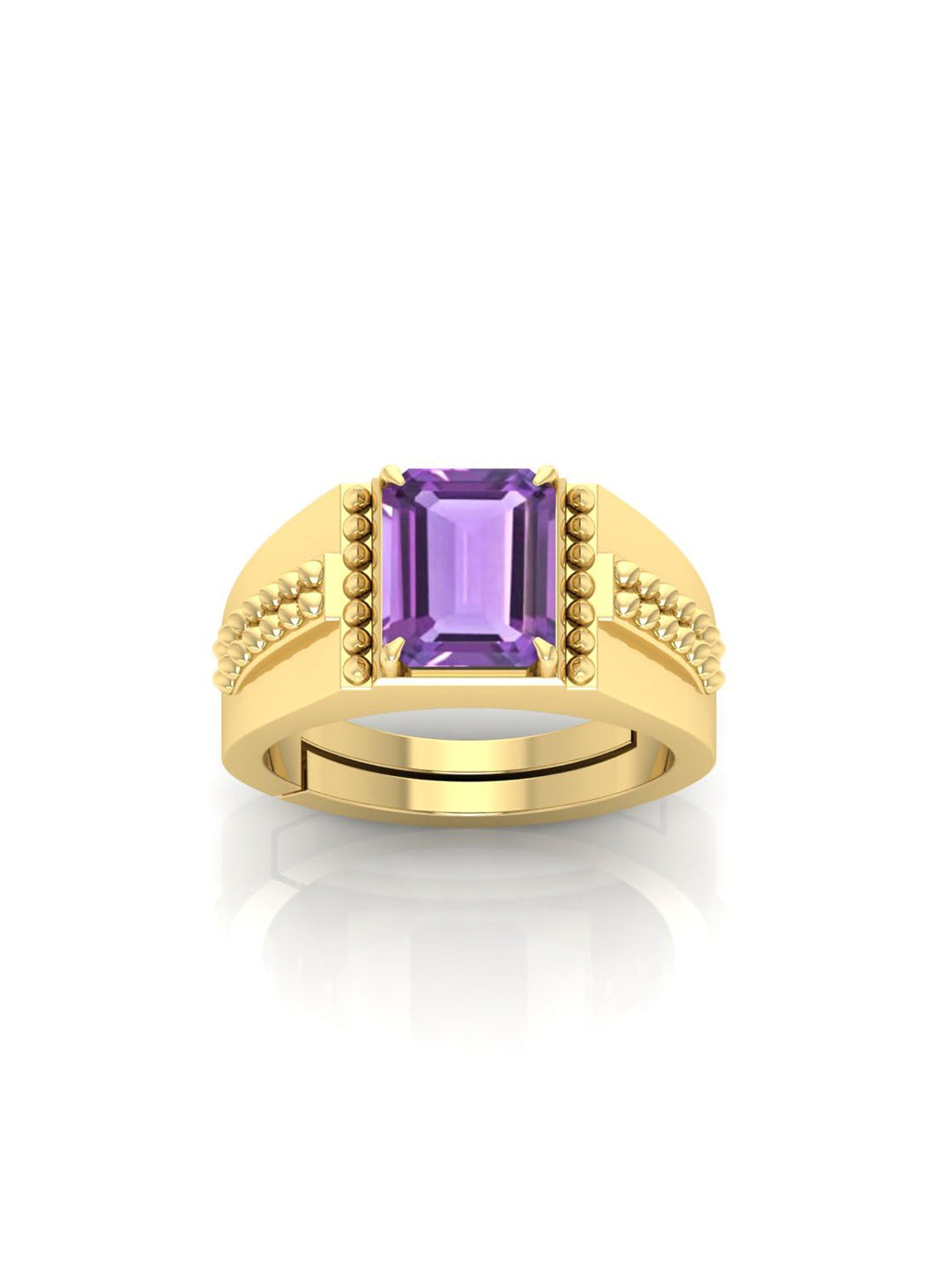 RRVGEM 10 KT Amethyst Finger Ring