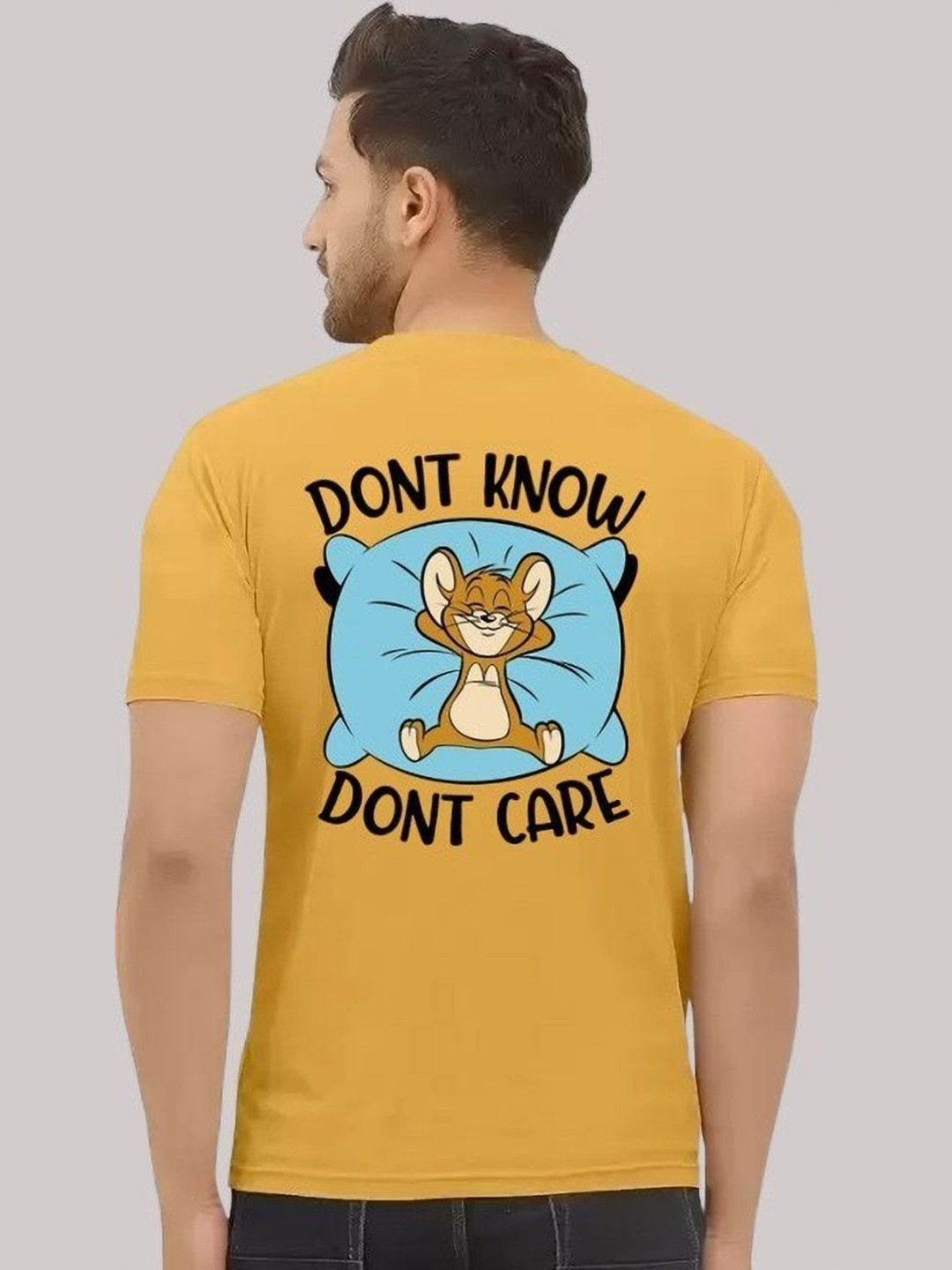 Kasendra Humour And Graphic Printed Tom And Jerry Printed Round Neck Regular Fit T-shirt