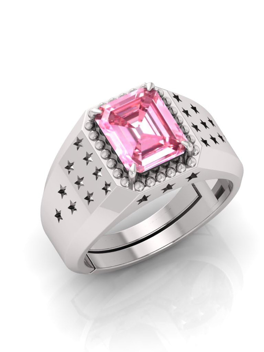 RRVGEM Pink Sapphire Finger Ring