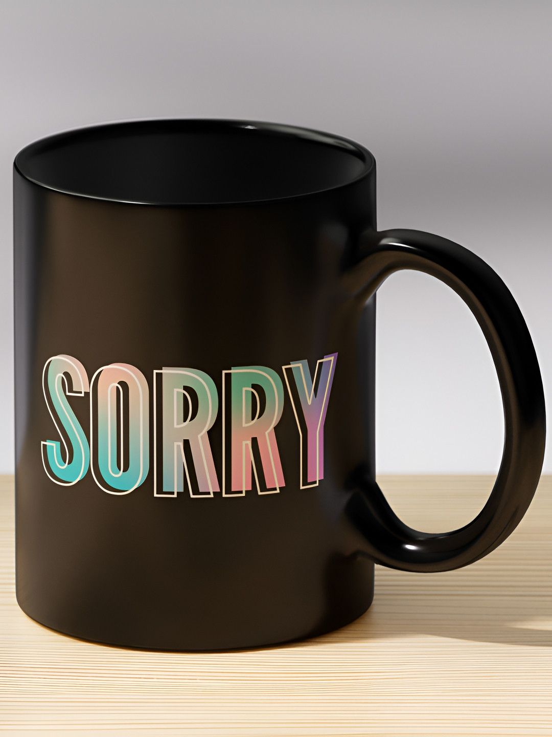 Gift4You Valentine Day Combo Multicoloured Typography Ceramic Microwave Safe Cup-325ml