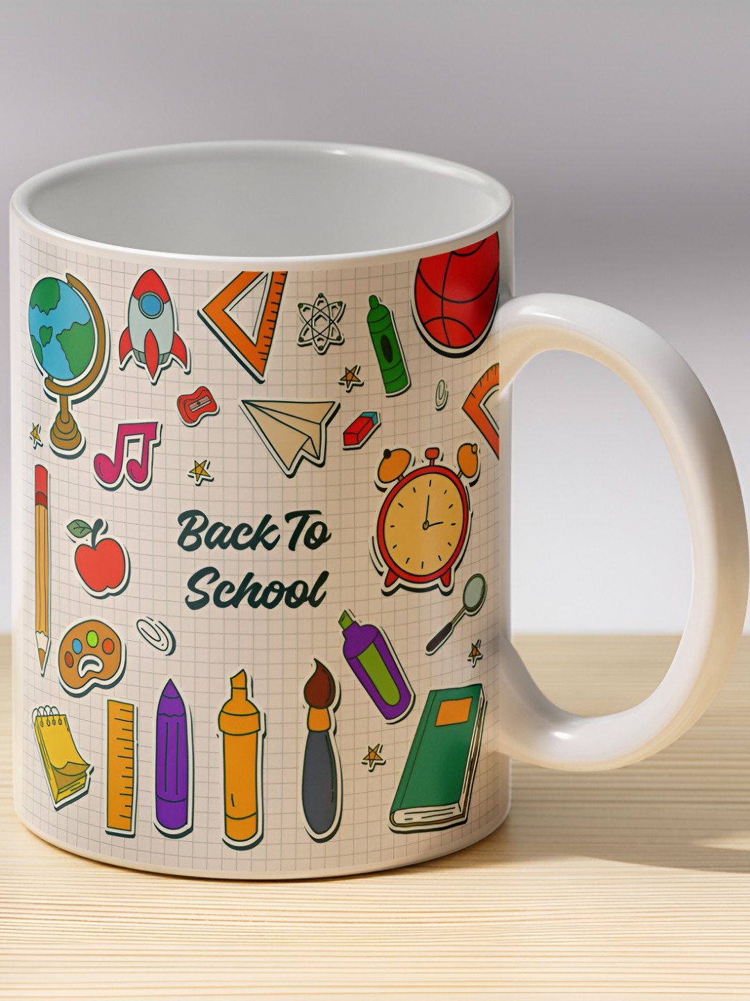 Gift4You Flowers and Leaves Quotes Multicoloured Abstract Ceramic Microwave Safe Cup-330ml