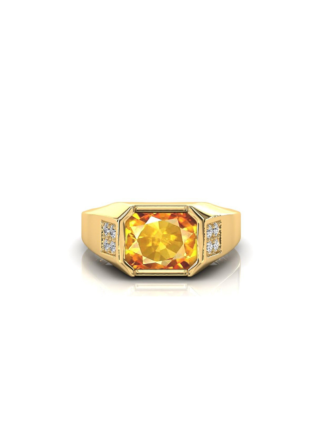 RRVGEM 6.25 KT Yellow Citrine Ring