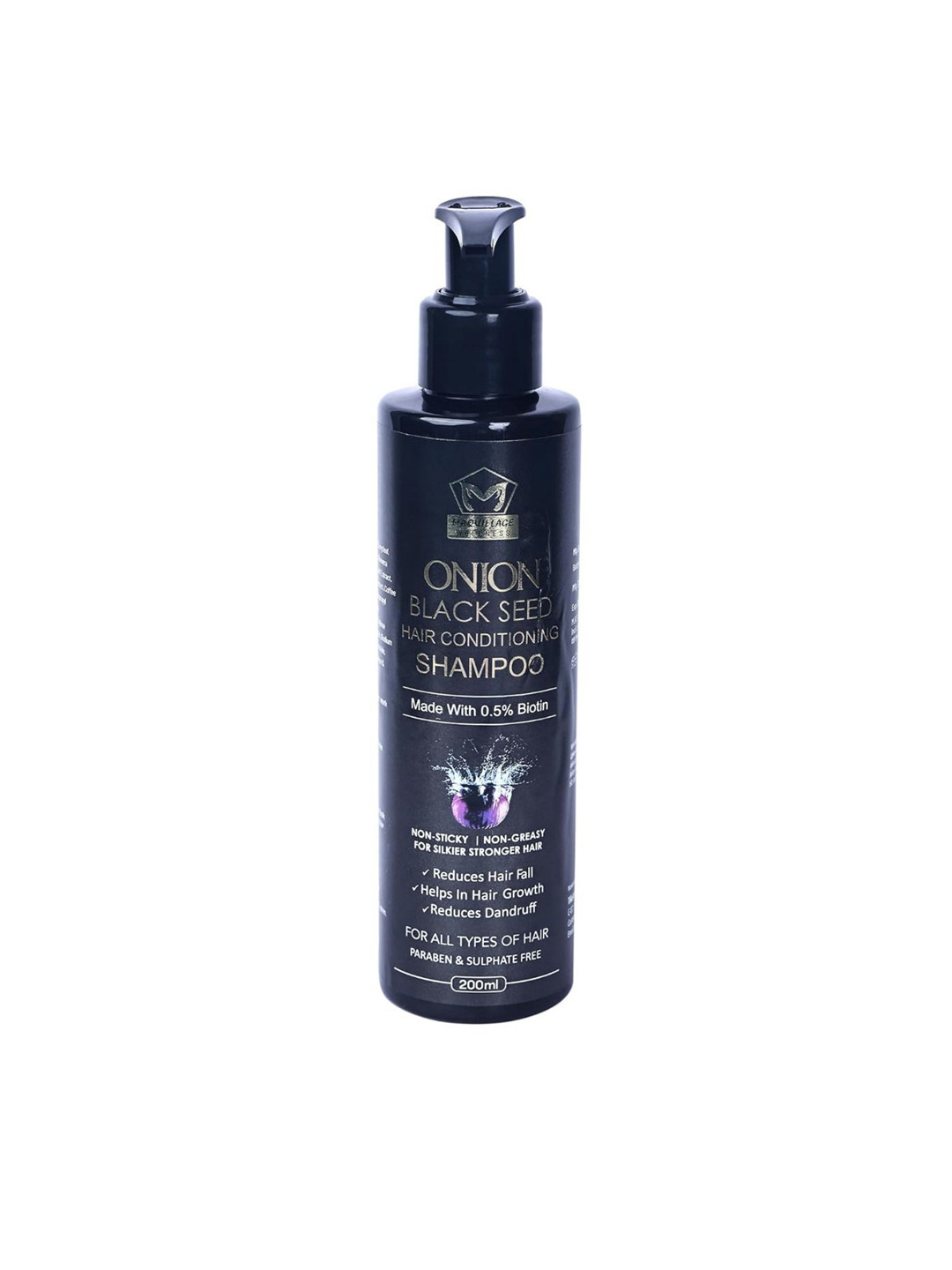 MAQUILLAGE WELLNESS Onion Black Seed Hair Conditioning Shampoo- 200 ml
