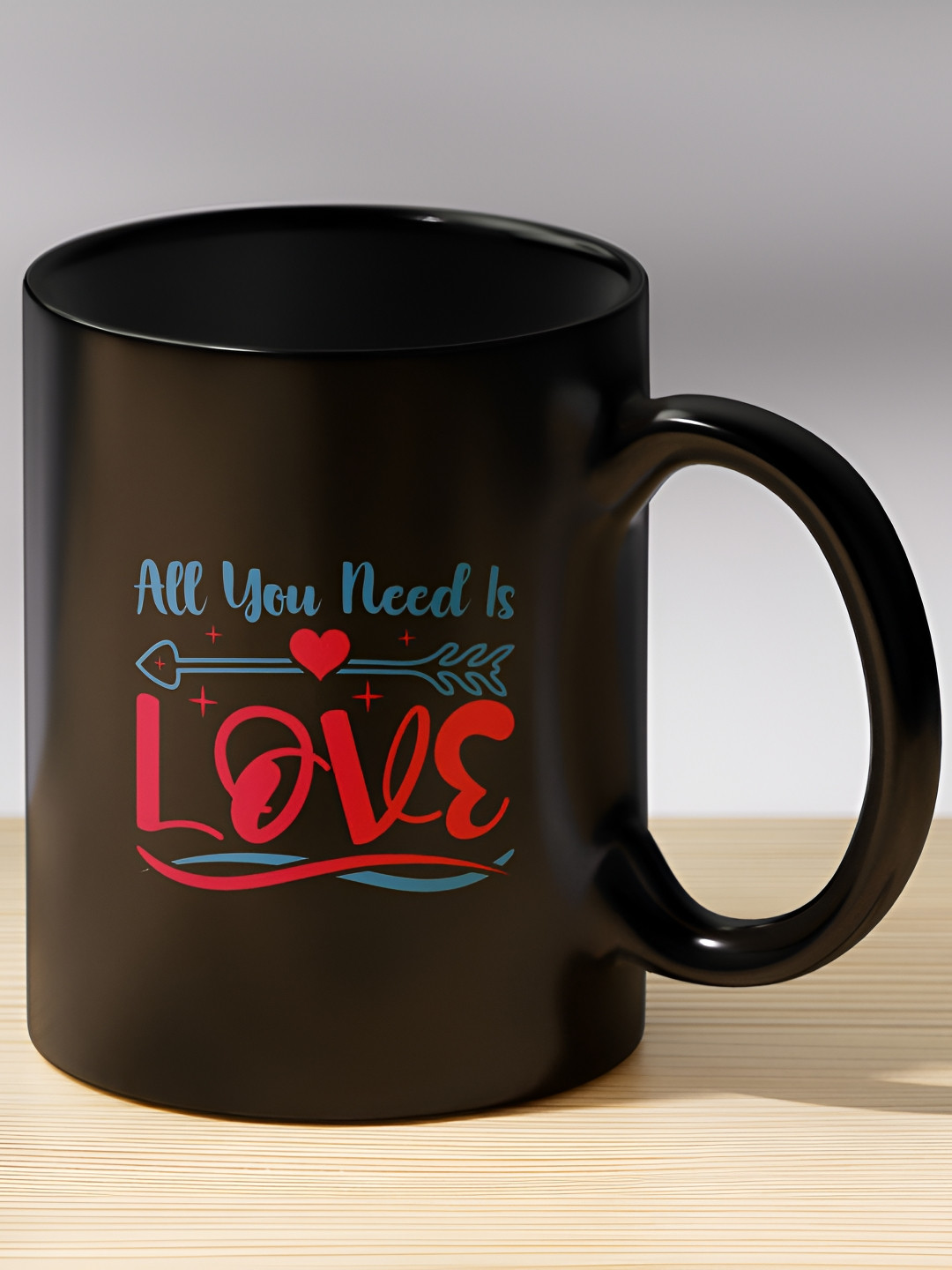 Gift4You Rabbit Adorable Animal Themed Mug With Surprise Black Typography Ceramic Microwave Safe Cup-350ml