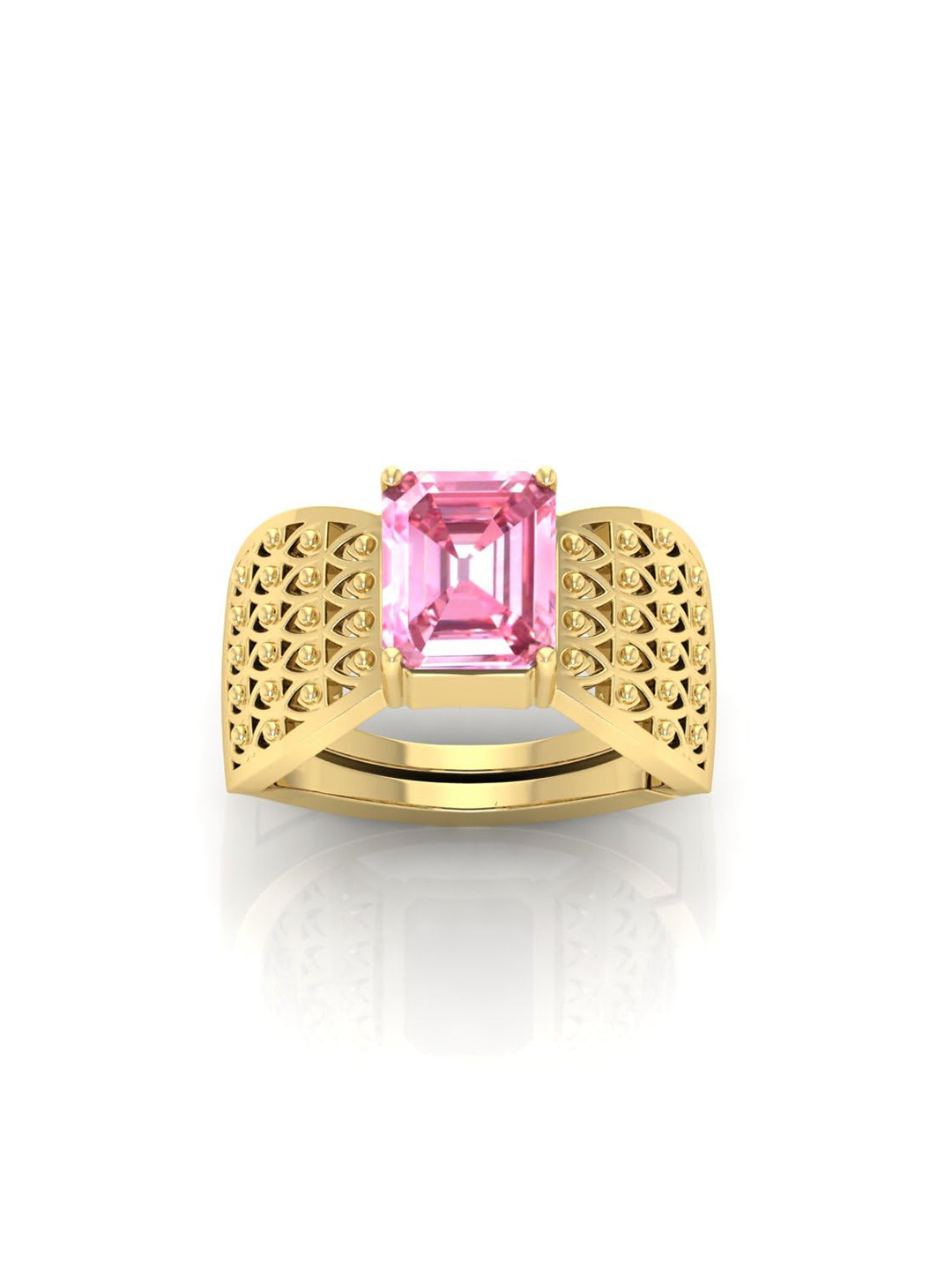 RRVGEM Pink Sapphire 4.00 KT C Ring