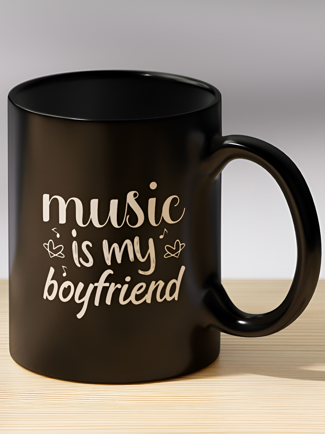 Gift4You Imperial White Typography Ceramic Microwave Safe Cup-325ml