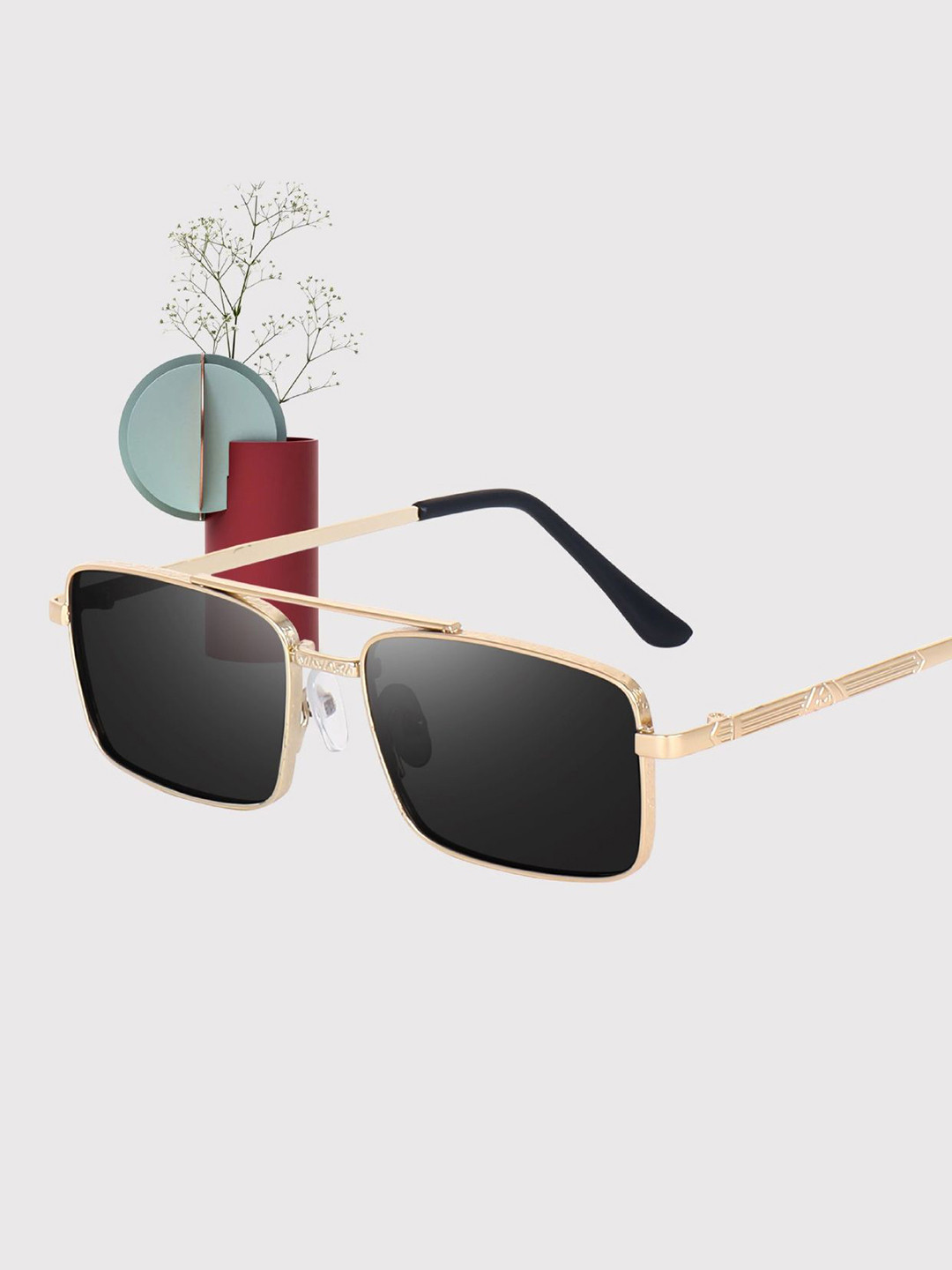 DEXENT COLLECTION Unisex UV Protected Lens Sunglasses 6011 Gold Black