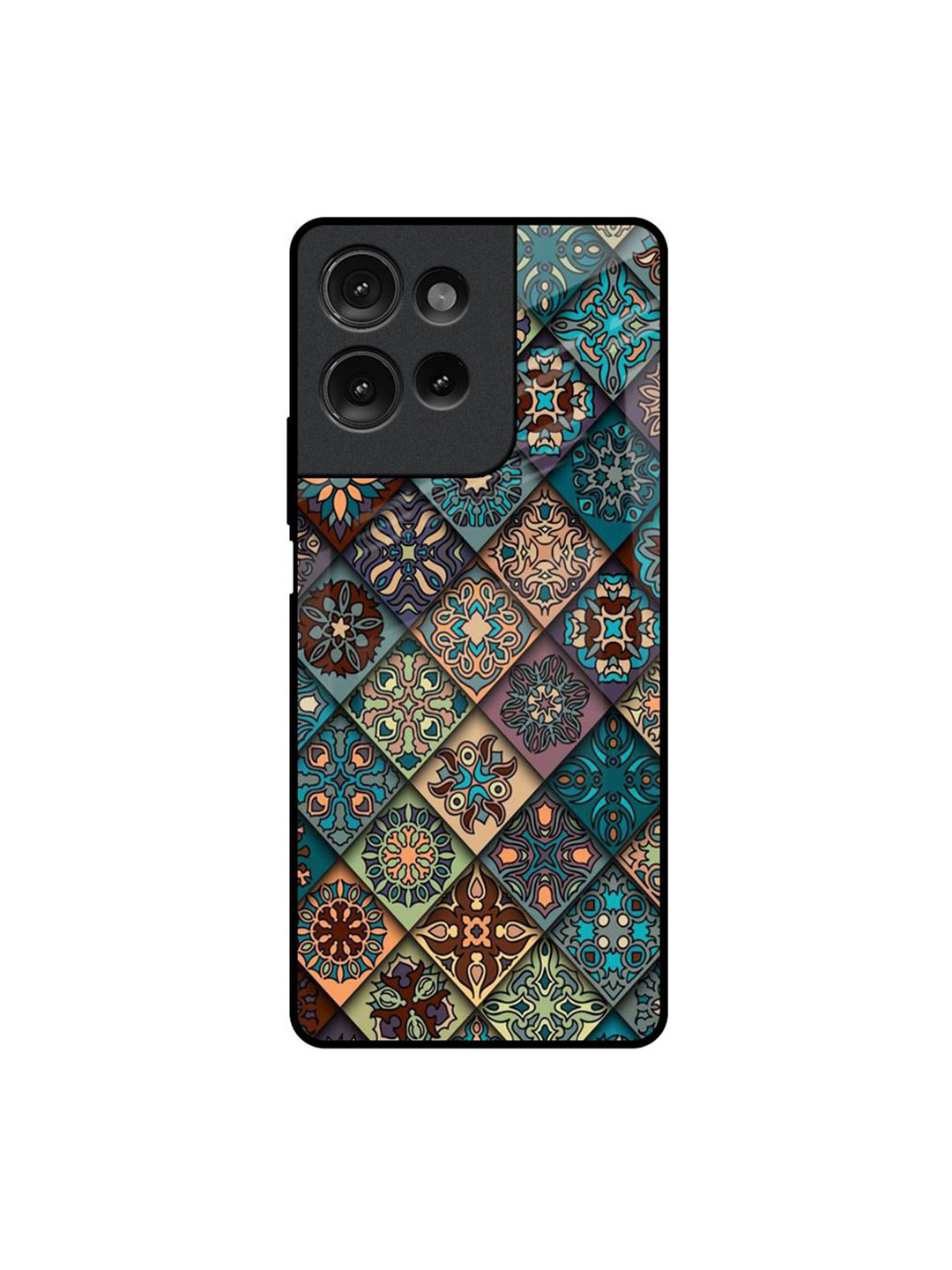 QRIOH Retro Art Printed Motorola G75 5G Impact Resistant Back Case