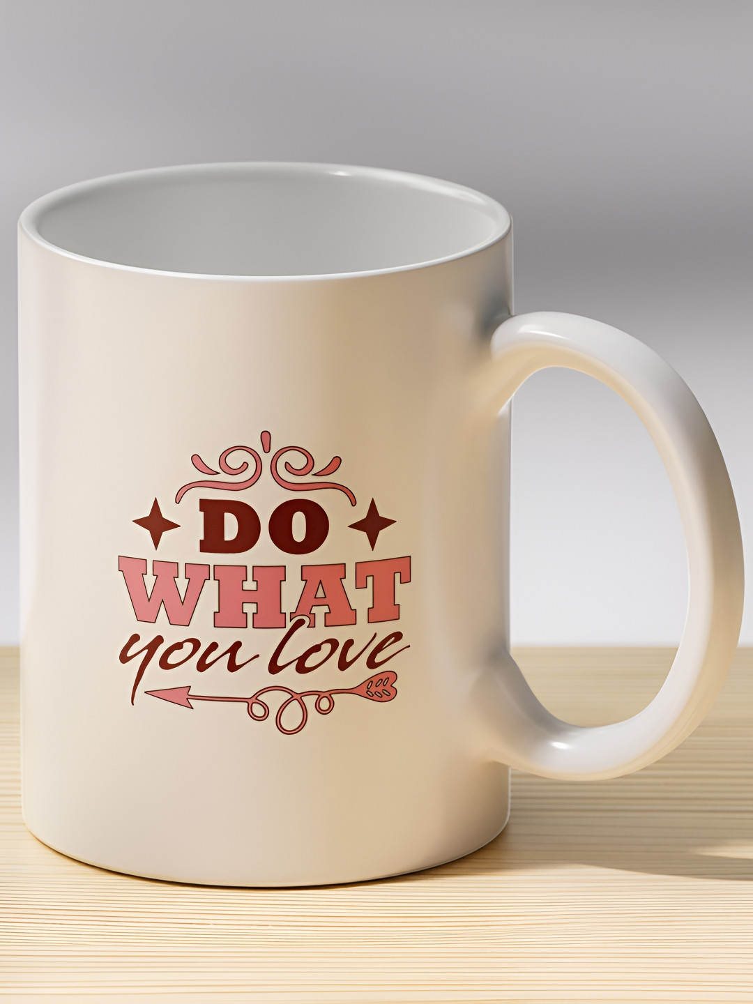 Gift4You Moroccan Multicoloured Typography Ceramic Microwave Safe Cup-350ml
