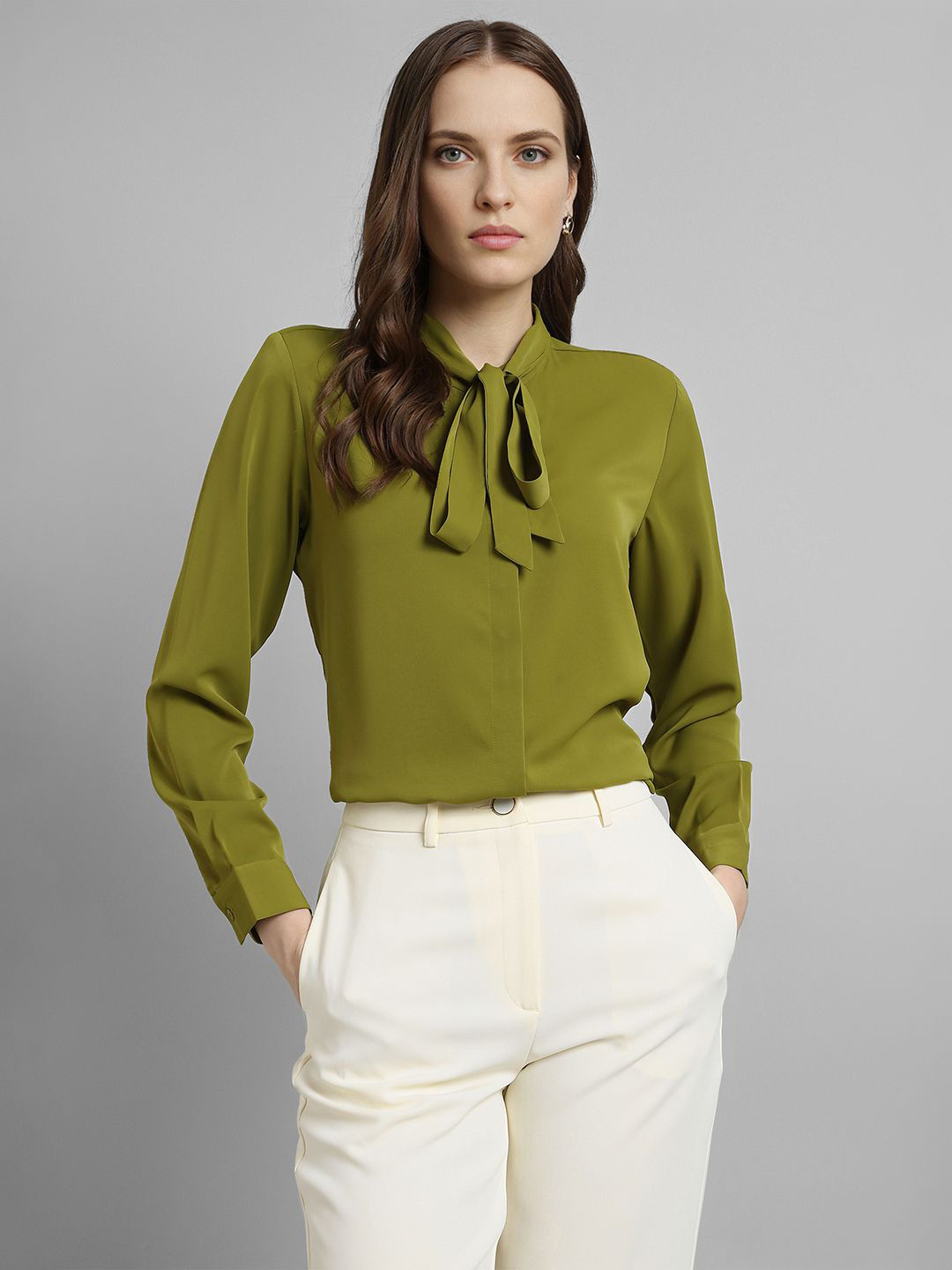 Van Heusen Woman Built-Up Collar Formal Shirt
