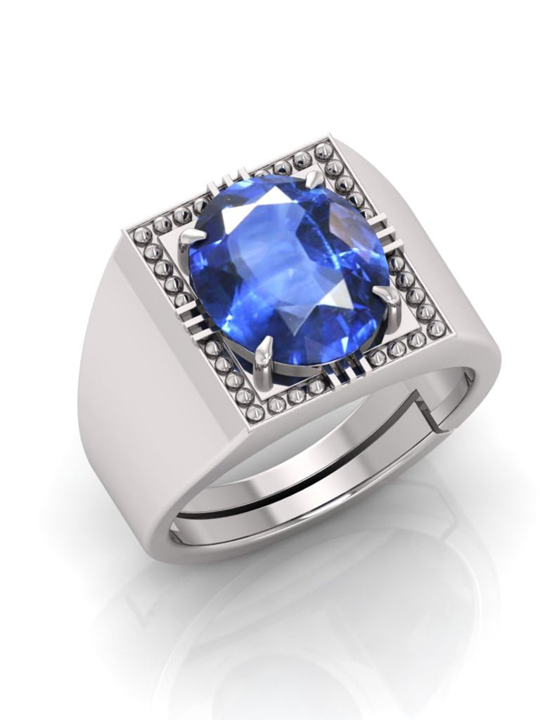 RRVGEM 6.25 Ratti Blue Finger Ring