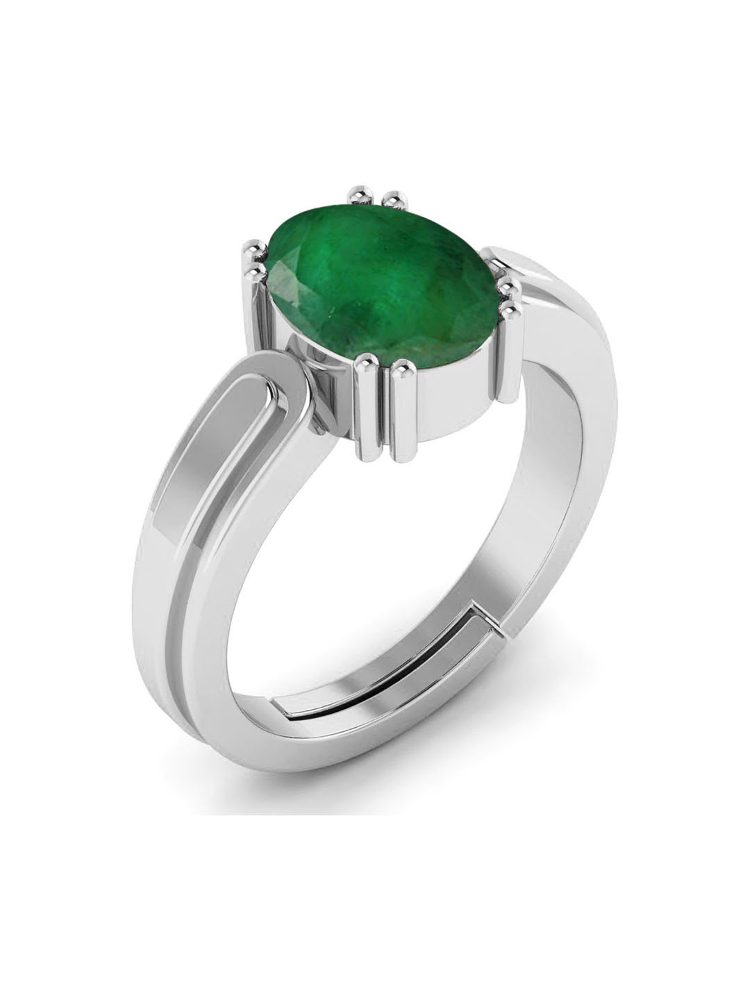 RRVGEM Emerald Gemstone Finger Ring