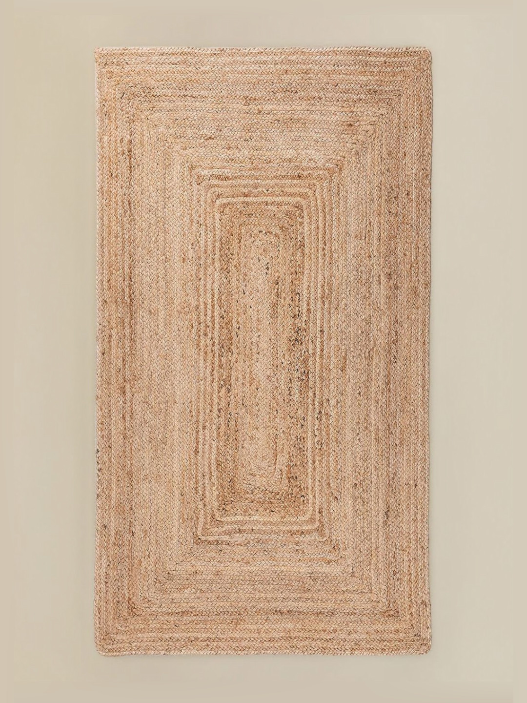 THEGASBH Brown Traditional Handmade Hemp Carpet