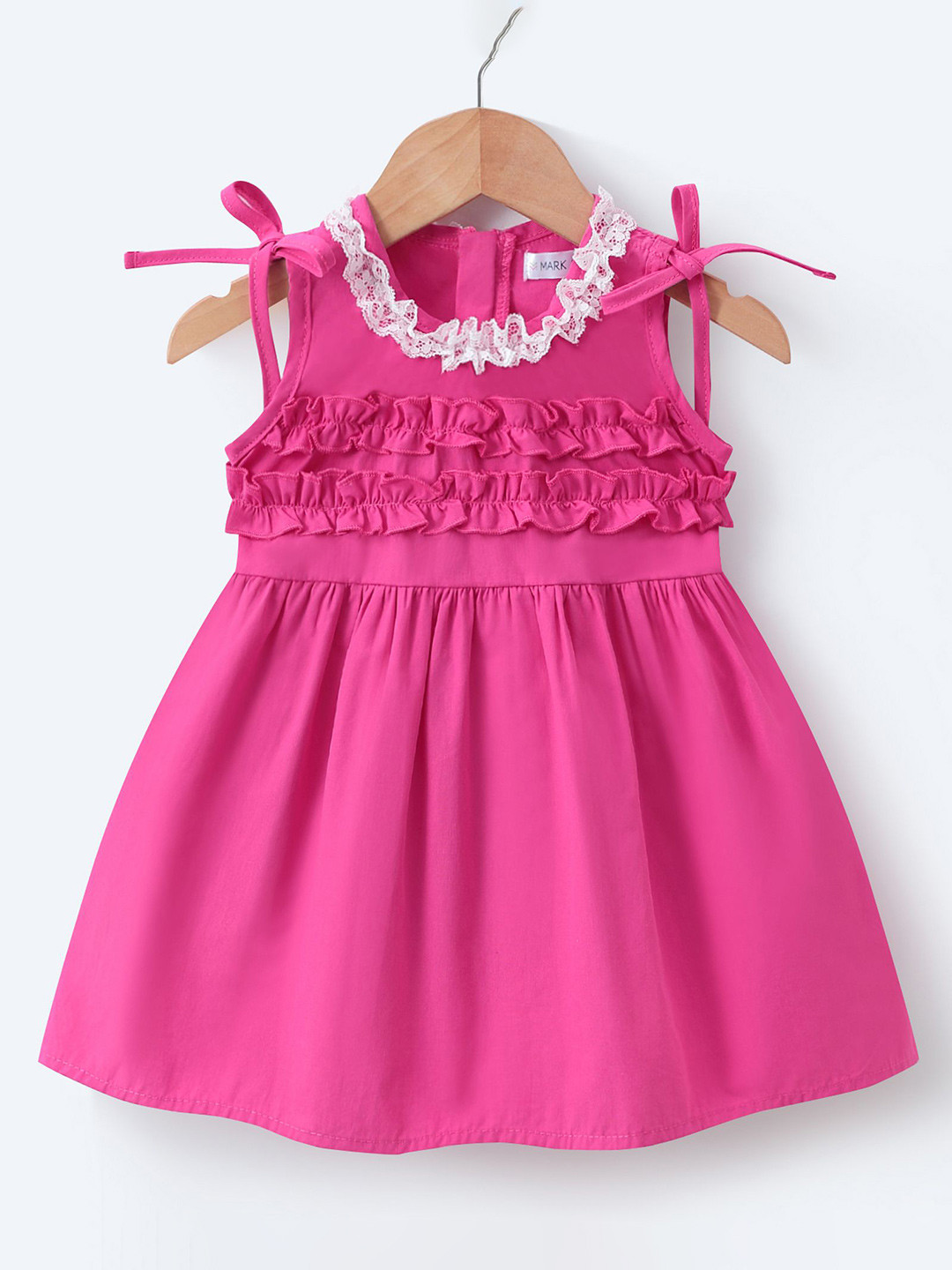 Mark & Mia Girls Fit and Flare Dress with Lace & Frill
