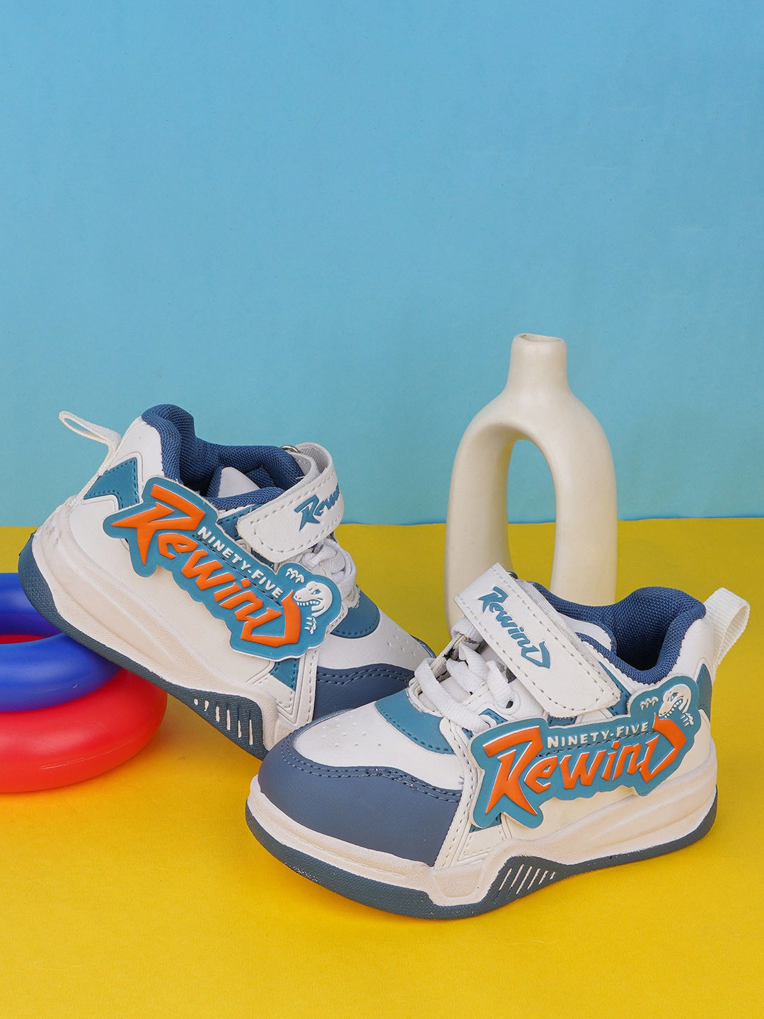 BAESD Kids Woven Design Sneakers  with Velcro