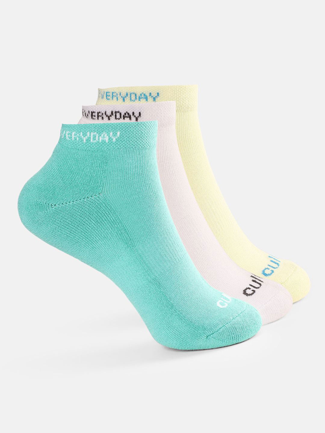 CULT Women Pack Of 3 R3 Low Ankle Length Socks