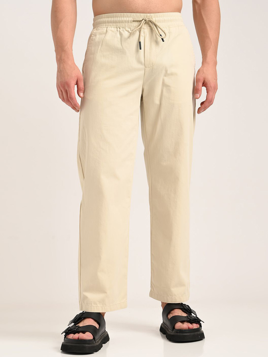 Blu MNKY Men Loose Fit Trousers
