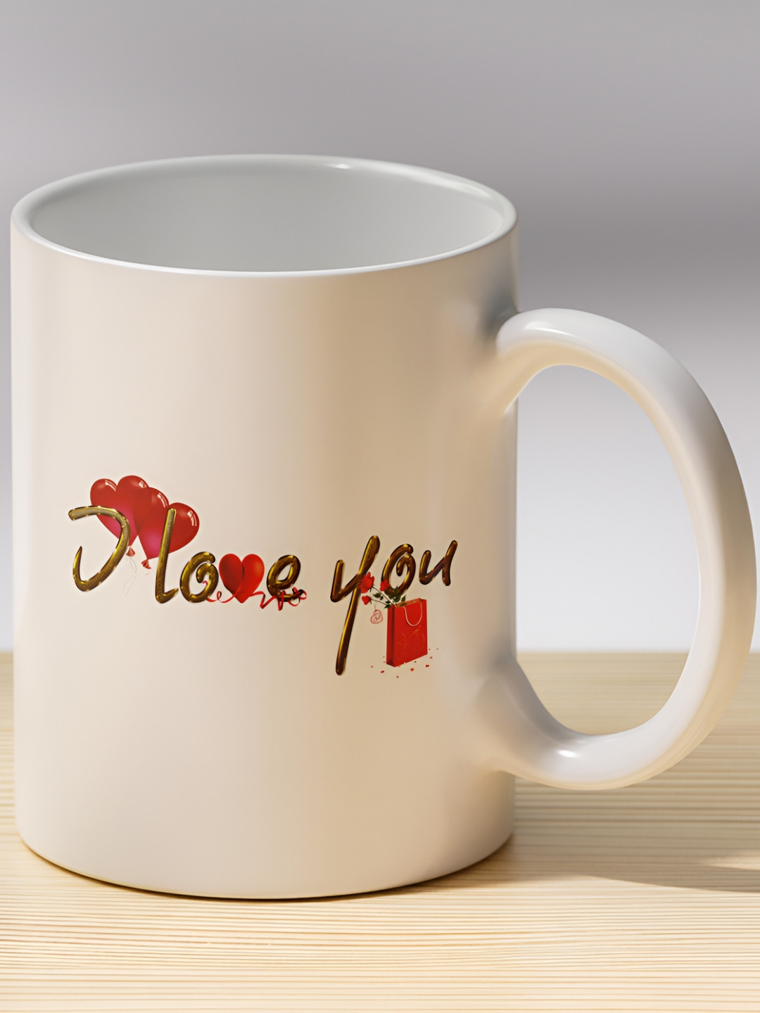 Gift4You Pampered in Love Lover Multicoloured Typography Ceramic Handmade Cup-320ml
