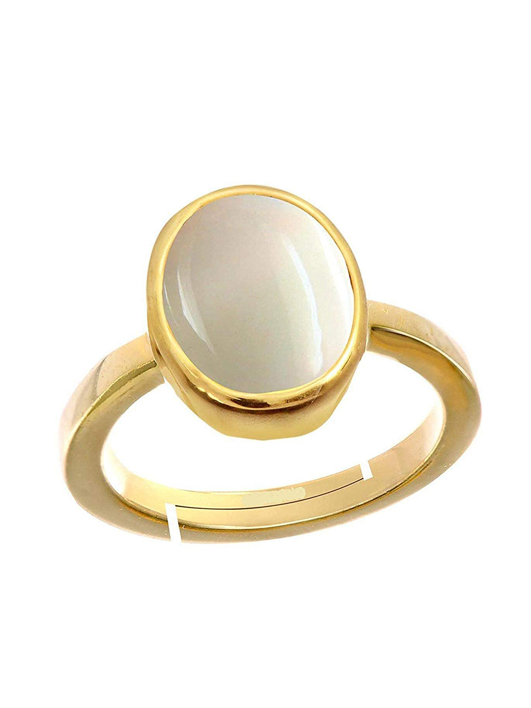 RRVGEM GemWeight 4.00 KT Opal Stone Asthadhatu Finger Ring