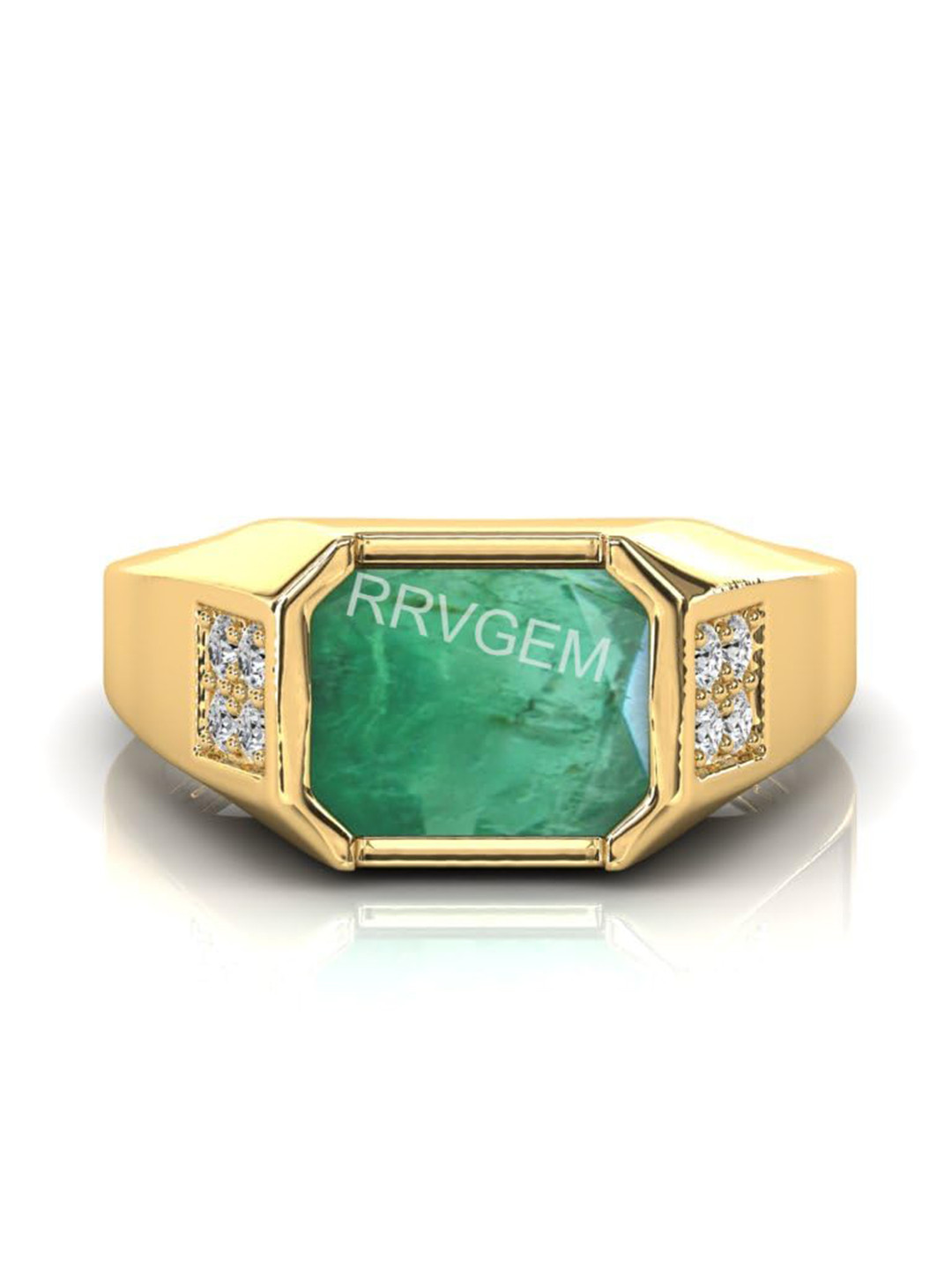 RRVGEM 9.3 Ca Emerald Finger Ring