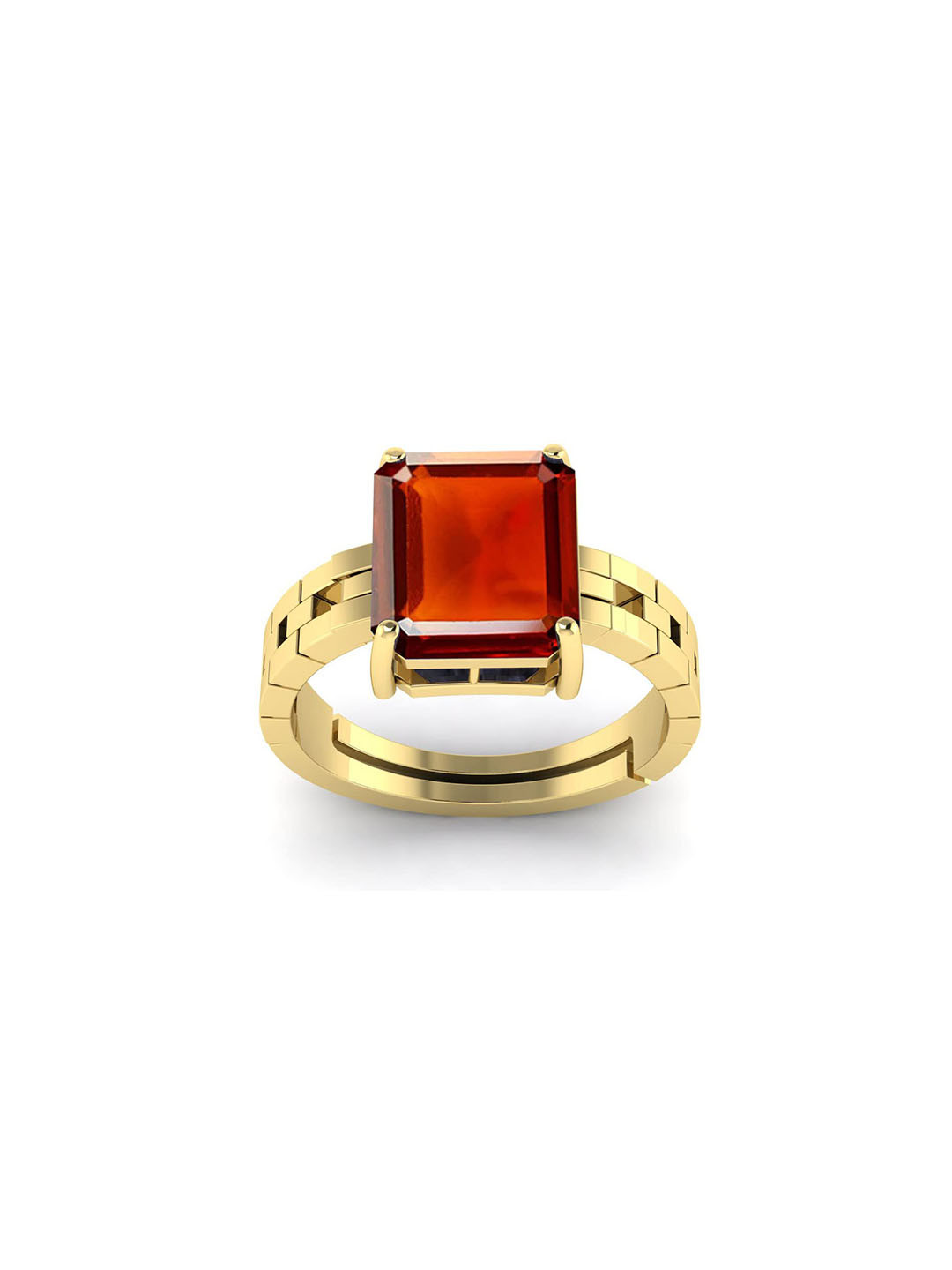 RRVGEM Gomed Gemstone Gold Plated Ring