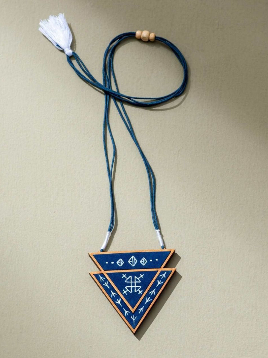 WHE Brass Hand Painted Necklace