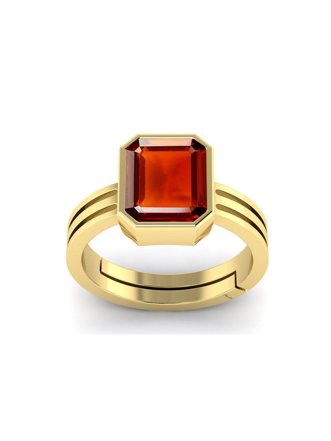 RRVGEM Gomed Hessonite Ring