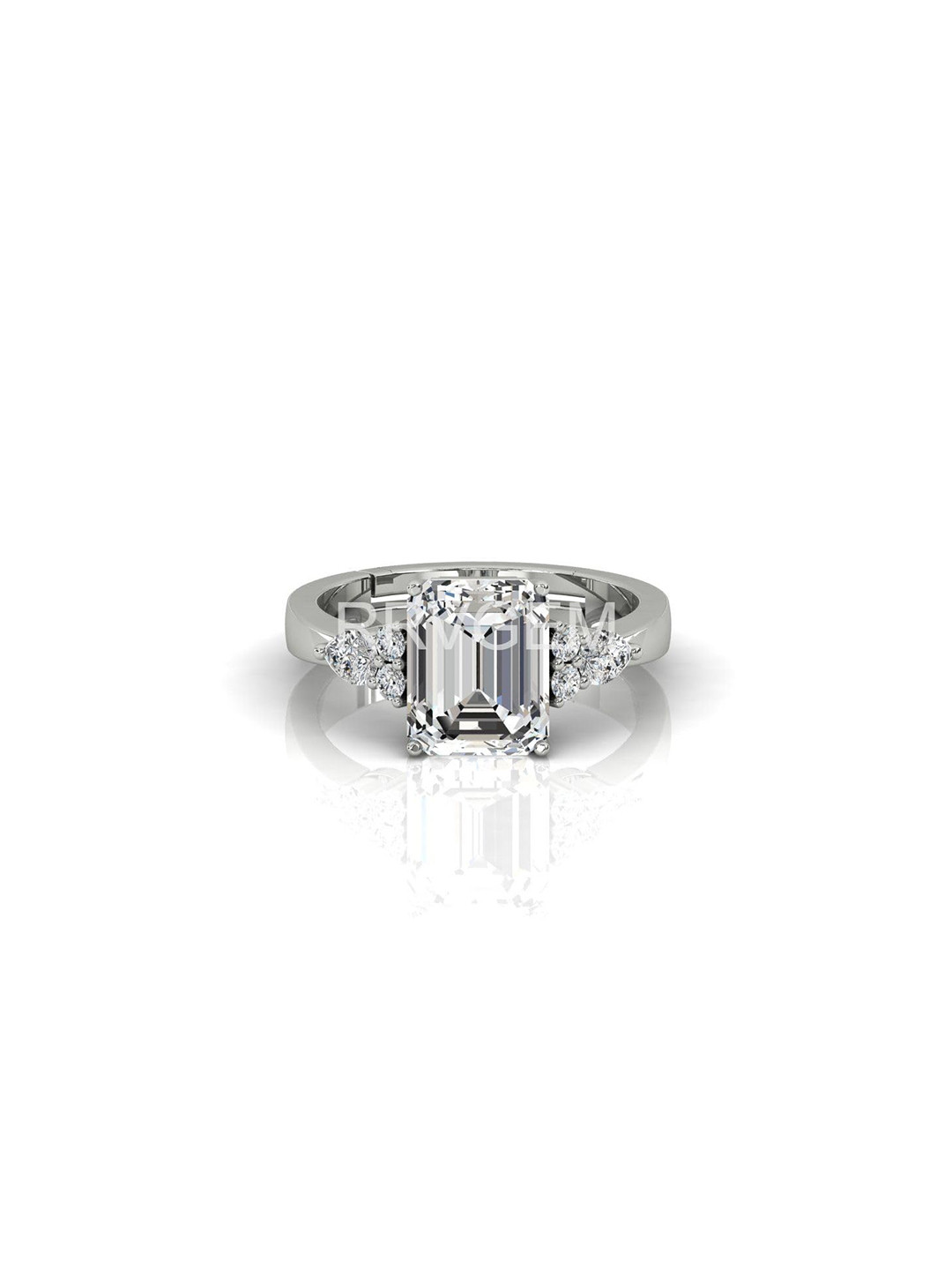 RRVGEM 7.50 Ratti Silver Plated Zircon Ring