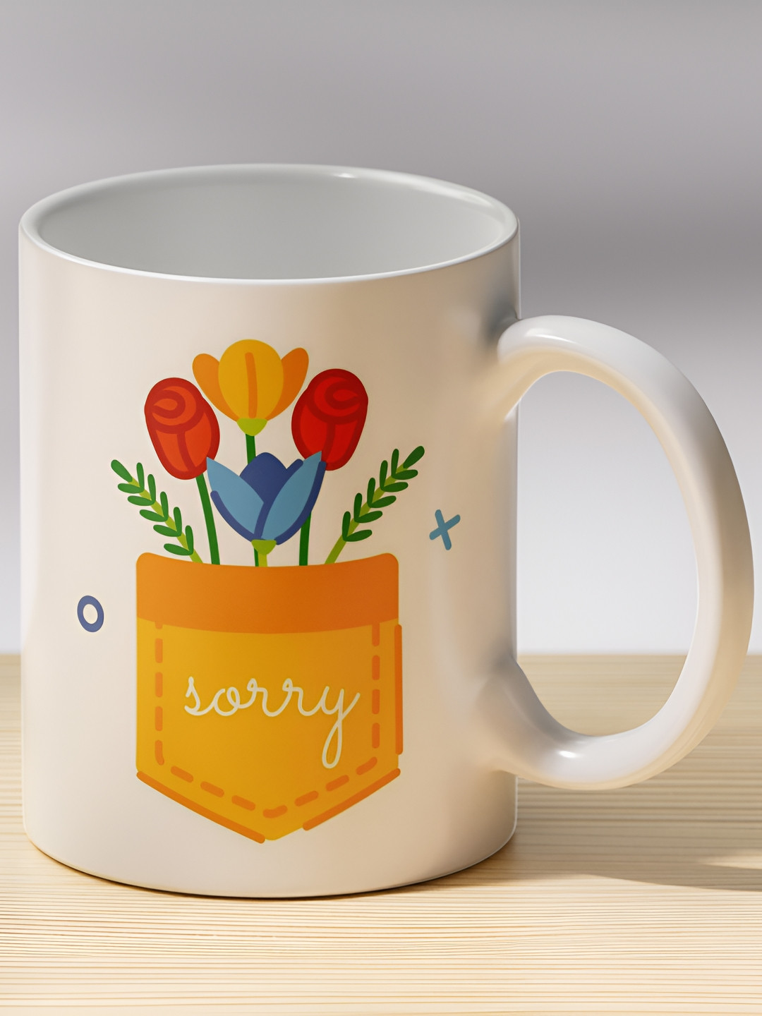 Gift4You Big Brother Quote White Typography Ceramic Handmade Cup-325ml