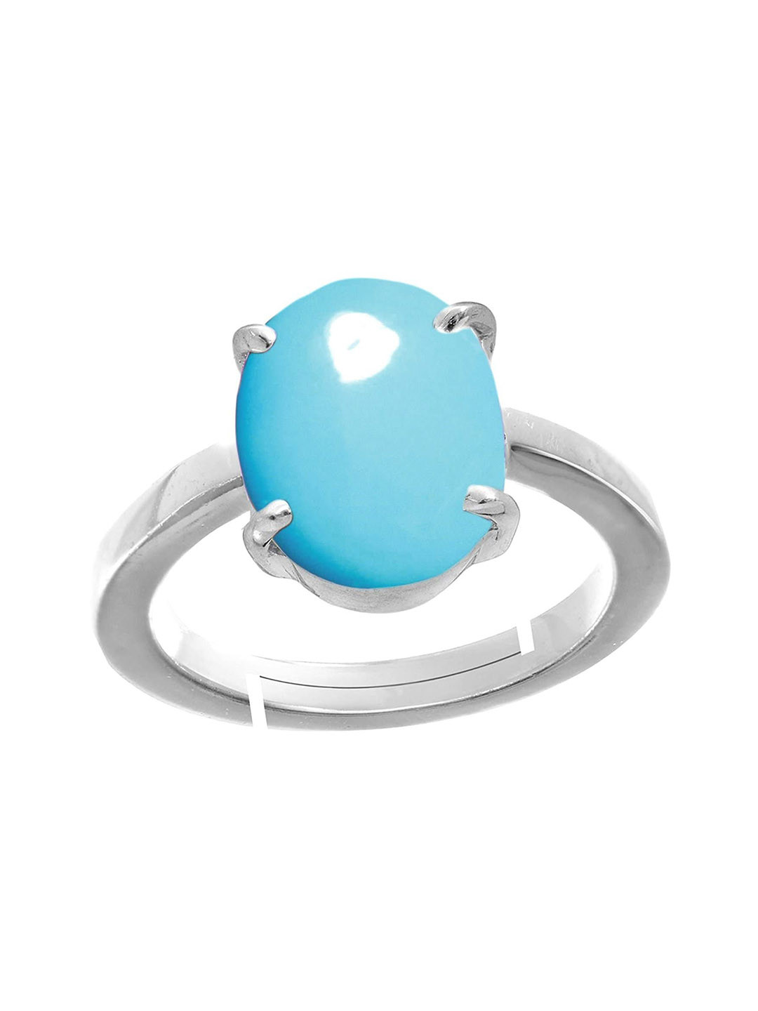 RRVGEM 2.00 KT to 3.00 KT Untreated Turquoise Gemstone Ring
