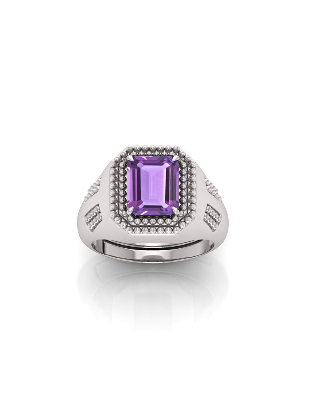 RRVGEM Amethyst Kat Finger Ring
