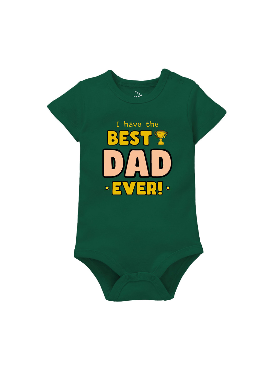 Zeezeezoo Infant Kids Best Dad Ever Printed Pure Cotton Bodysuit