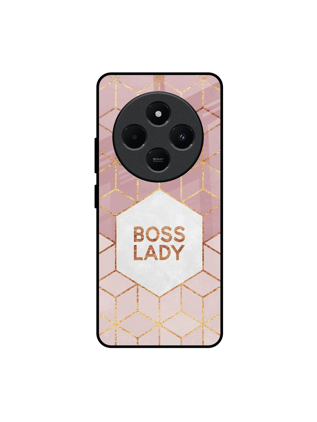 QRIOH Boss Lady Printed Redmi 14C 5G Impact Resistant Back Case