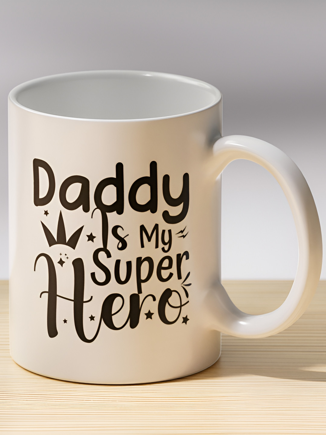 Gift4You Flowers And Leaves Multicoloured Typography Ceramic Microwave Safe Cup-350ml