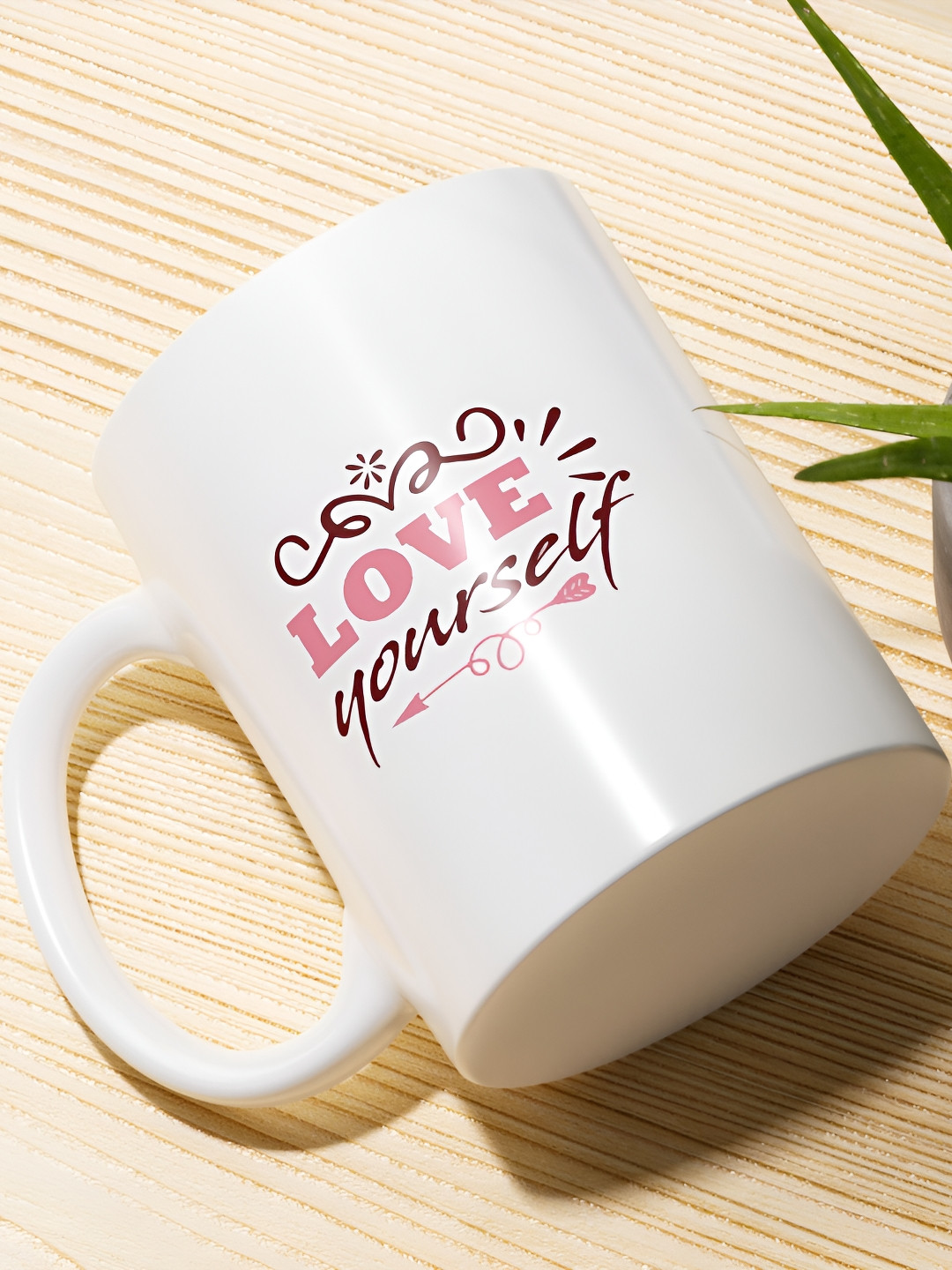 Gift4You Opalware Imperial Ricca Multicoloured Typography Ceramic Microwave Safe Cup-325ml