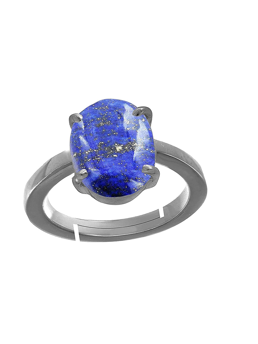 RRVGEM Lapis Lazuli Lazwart Gemstone Finger Ring